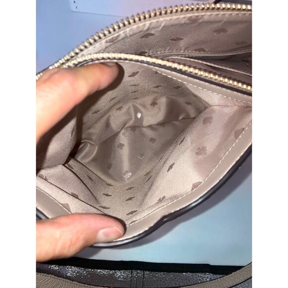 KATE SPADE NUDE, BONE COLOR PEBBLED LEATHER SHOULDER BAG - Picture 16 of 16